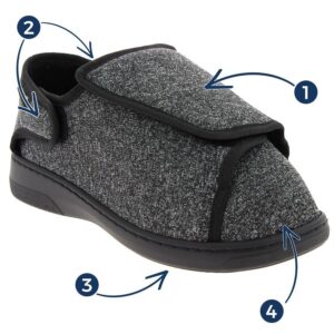 Xavier extra large fully opening shoe